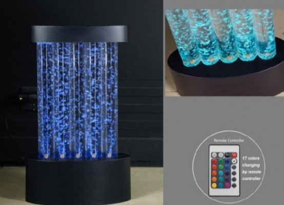 Barre LED Mur Étagère Colonne d'Eau Colonne d'Eau Comptoir Designer Illuminée