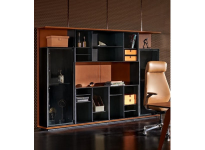 Bibliothèque de bureau Armoire de rangement Armoire Mobilier de luxe Style de meubles anciens Cabinets