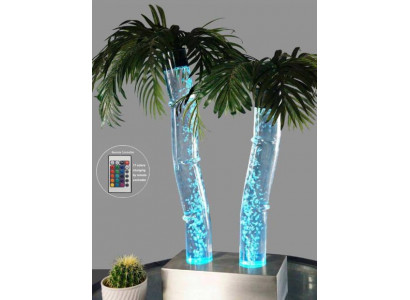 Les colonnes d'eau LED palmier plante artificielle plantent des colonnes d'eau colonnes