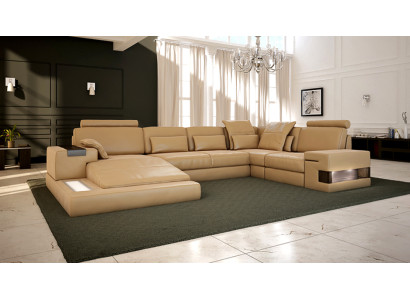 Canapé en forme de U Living landscape Canapé d'angle Canapé Suite Bellini Rembourrage Canapé d'angle
