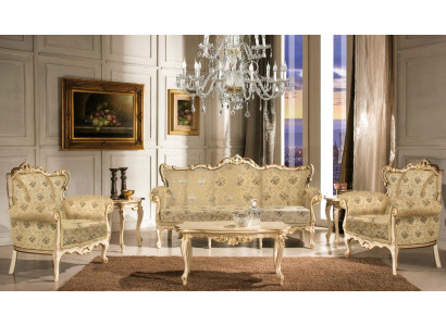 italienisches Sitzensemble Klassik Möbel Sitzpolstersatz Sofa Couch 4-teilig. neu
