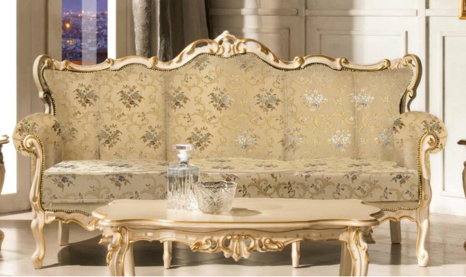 italienisches Sitzensemble Klassik Möbel Sitzpolstersatz Sofa Couch 4-teilig. neu