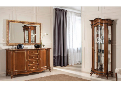 Salle à manger, Vitrine, Armoire, Commode, Miroir, Buffet, Italie Meubles 3 pièces