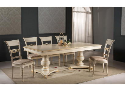 Ensemble complet Table à manger 6 chaises Salle à manger Ensemble Ess Groupe Table en bois Tables 7 pièces