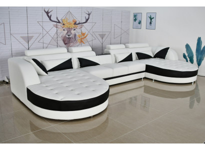 Paysage de vie Canapé d'angle Design Canapé moderne Canapés Canapé d'angle en forme de U Canapé en tissu