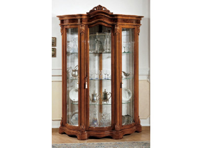 Vitrines Armoire en verre Vitrine Salon Buffet en bois Mobilier italien Étagère
