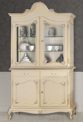 Vitrine de meubles de luxe italiens, armoire de vitrine de design en verre de commode dressoir de garde-robe.
