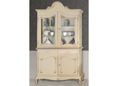 Vitrine de meubles de luxe italiens, armoire de vitrine de design en verre de commode dressoir de garde-robe.