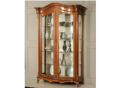 Vitrine en bois massif Armoire en verre Vitrine en bois véritable Meuble de salon Buffet nouveau