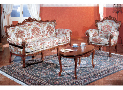 Ensemble de canapé italien Classique Ensemble de canapé Table basse 3 pièces. suite