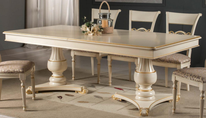 Table de salle à manger de luxe Table de salle à manger Tables en bois Styles Mobilier de salle à manger Elise