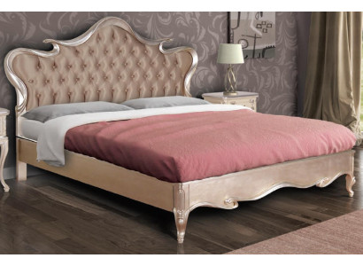 Chesterfield Lit Rembourrage Design Luxe Lits Doubles pour Hôtel Bois Italien Neuf