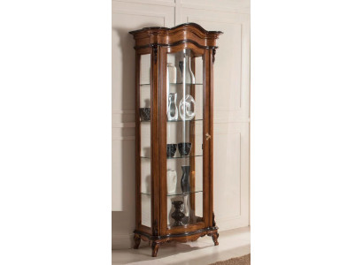 Salon Mobilier Bois massif Vitrines Armoire en verre Buffet en bois massif Vitrine