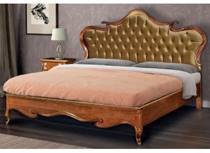 Chesterfield Lit Revêtement Design Luxueux Lits Doubles d'Hôtel en Bois Italien Neufs.