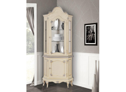 Vitrines en bois massif Armoire en verre en bois massif Vitrine Meuble de salon Buffet