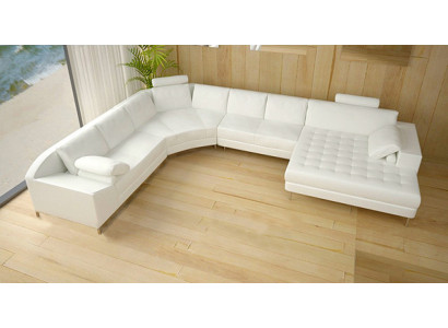 Canapé en cuir Canapé Canapé d'angle Canapé d'angle Suite d'angle Design Canapé moderne nouveau