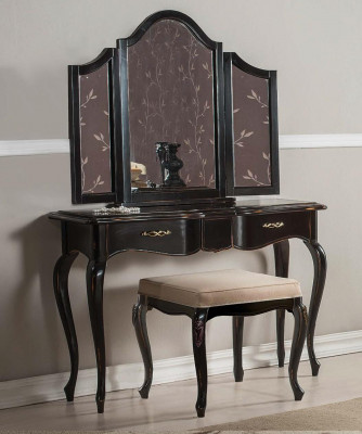 Mobilier Style StileElisa Table Console Miroir Bois Ensemble de Tables Italiennes