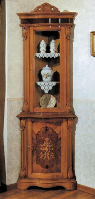 Vitrines Armoire en verre Vitrine en bois massif Buffet de salon Mobilier italien