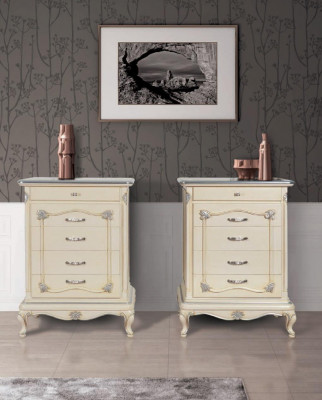 Commode Armoire Buffet en bois Armoires Italie Commodes Meuble de salon Armoire haute
