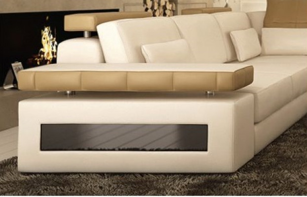 Paysage vivant Canapé d'angle Canapé d'angle en cuir neuf Canapé en forme de U Canapé Tissu d'ameublement