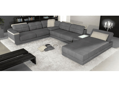 Paysage de vie Canapé d'angle Canapés d'angle en cuir neufs Canapé en forme de U Canapé rembourré Canapés neufs