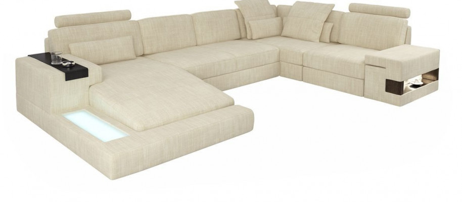 Canapé d'angle Coin Rembourrage Paysage vivant Canapé Sofa Coins en U Nouveaux meubles