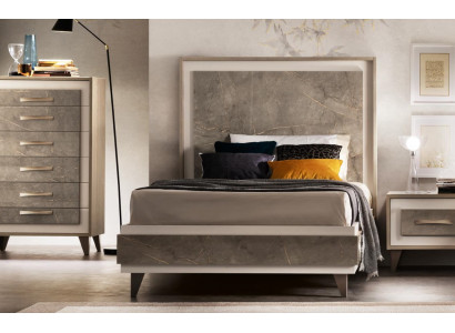 Lit rembourré Lits Lit Tapisserie Bois Designer Hôtel Design arredoclassic 120 cm