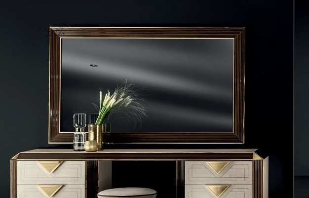 Miroir mural design Miroir moderne 110x190 Meubles Cadre en bois arredoclassic nouveau