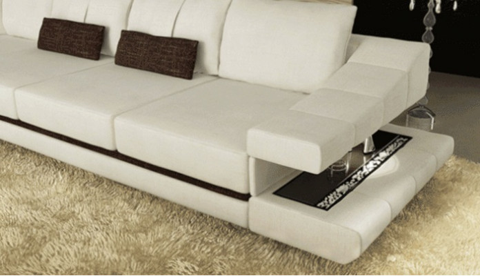 Séjour design moderne canapés divans élégance L-forme canapé d'angle tissu canapé nouveau