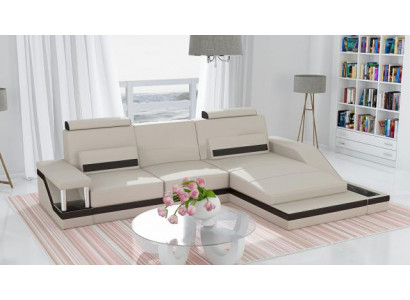 Canapé d'angle Canapé paysage de vie Canapé USB Suite d'angle Cuir Tissu Personnalisé