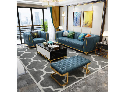 Chesterfield exclusif Design Meubles 31 places Tabouret Canapé Suite Rembourrage
