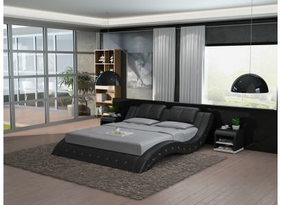 Waterbed Lit Double Lits Lit Complet Lit en Cuir Lit Rembourré Eau LB8824B