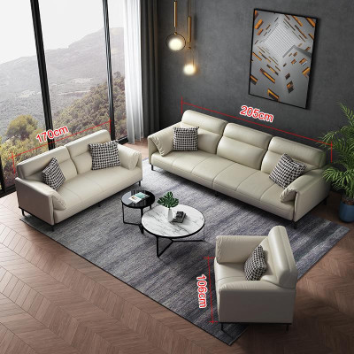 Meubles design italiens Canapé ensemble 3-2-1 Places Canapé Tissu Textile d'ameublement