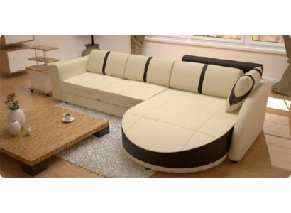 CANAPÉ EN CUIR avec USB Canapé d'angle avec fonction lit DESIGNERSOFA Canapé-lit neuf MINI COLO