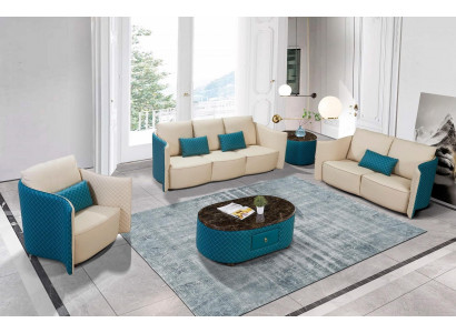Canapé en cuir canapé canapé designer rembourrage suite 2 pièces mobilier de sièges canapés