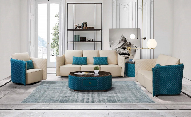 Canapé en cuir canapé canapé designer rembourrage suite 2 pièces mobilier de sièges canapés