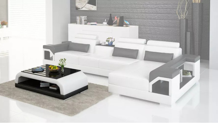 Canapé d'angle design Canapé en coin Canapés Canapé Canapé Upholstery Suite d'angle Ensembles de sièges 2 pièces