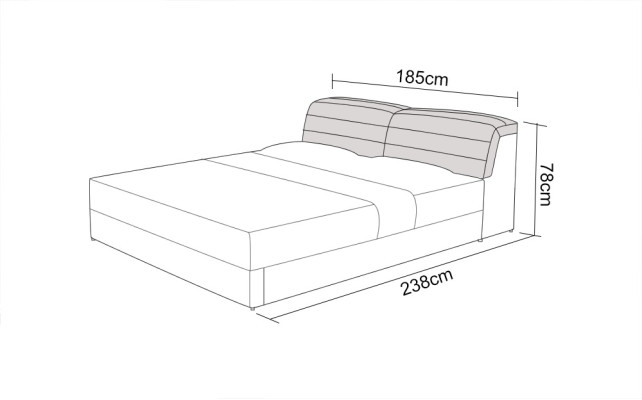 Confort de sommeil dans l'hôtel à eau - nuits parfaites dans notre lit double exclusif LB8827
