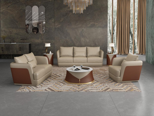 Rembourrage exclusif Mobilier de designer Canapé 32 places Ensemble 2 pièces Paysage vivant