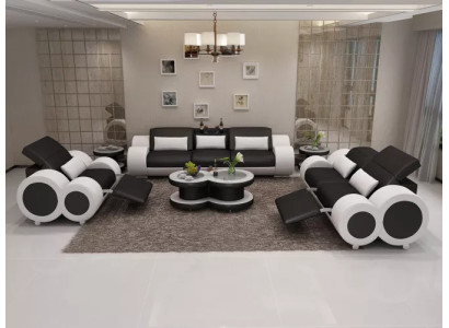 Paysage de vie de designer Canapé Ensemble de canapés 3-2-1 Canapé d'angle Suite rembourrée