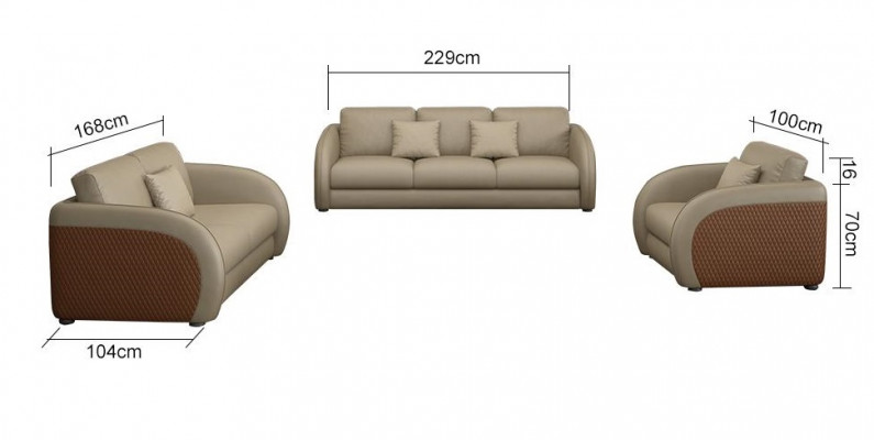 Meubles de designer exclusifs canapé 32 places, ensemble de rembourrage 2 pièces. Paysage vivant
