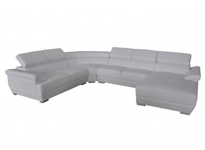 Canapé Canapé d'angle Design Rembourrage Canapé d'angle Ensemble Canapé Canapé Paysage de vie en forme de U +USB