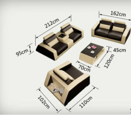 Rembourrage Canapé Canapés Sofas Ensemble de Canapés Design Sets 3+2+1 Fauteuil