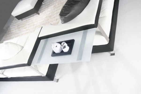 Canapé en cuir Canapé Paysage de vie Canapé d'angle Suite d'angle Design Moderne Canapé + USB neuf