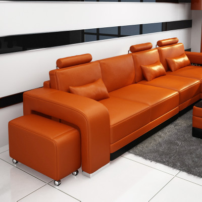 Canapé en cuir Canapé Canapé d'angle Canapé d'angle Design Suite moderne F3017C
