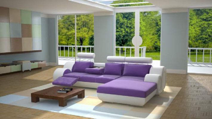 Suite de design Canapé d'angle Canapé Canapé Tapisserie Sur mesure USB