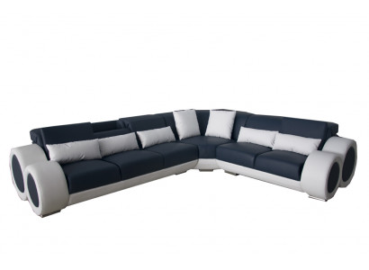 Canapé d'angle design Canapé rembourré en cuir Siège moderne Suite de canapés Canapés