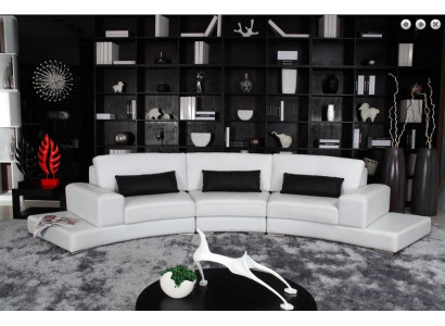 Canapé en cuir Canapé Canapé d'angle Canapé d'angle Suite d'angle Design Canapé moderne A1130