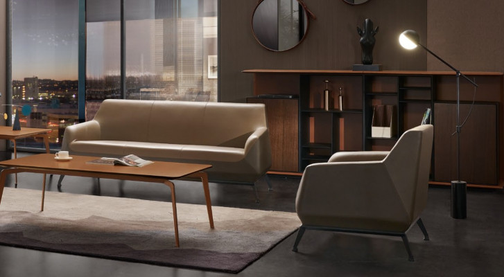 Canapé en cuir ensemble living design moderne 3 places 311 paysage de canapé