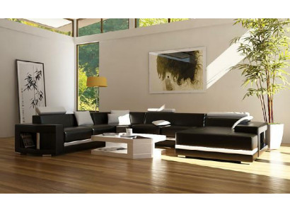 Découvrez l'élégance du canapé d'angle en forme de U moderne et élégant pour votre salon.